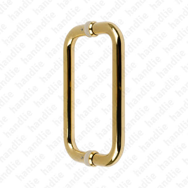 A.IN.8323.A - Back to back pull handle for doors - PVD Stainless Steel