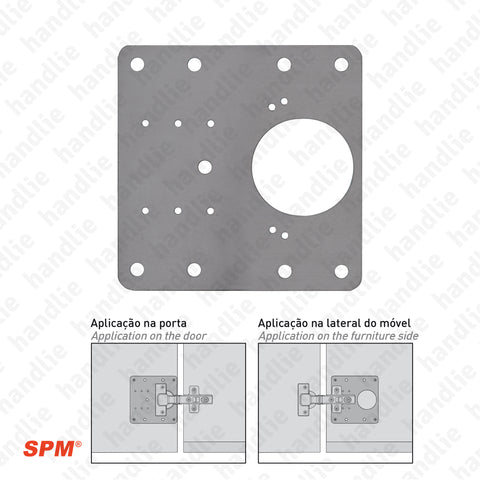 D.ACE.SPM - Repair plate for Ø35mm cup hinge