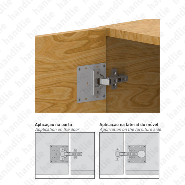 D.ACE.SPM - Repair plate for Ø35mm cup hinge