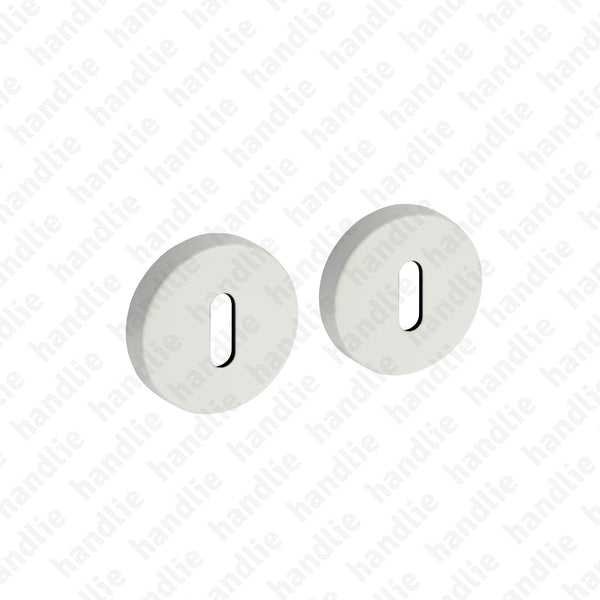 ENT.IN.80N - Round standard escutcheon pair Ø52x9mm