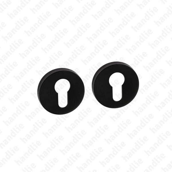ENT.IN.80Y - Round euro escutcheon pair Ø52x9mm