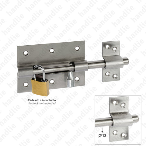FX.414 - Barrel bolt Ø12 with padlock option
