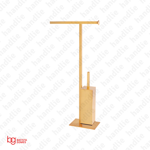 WC.9105 - Toillet tower rail with roll holder and brush holder