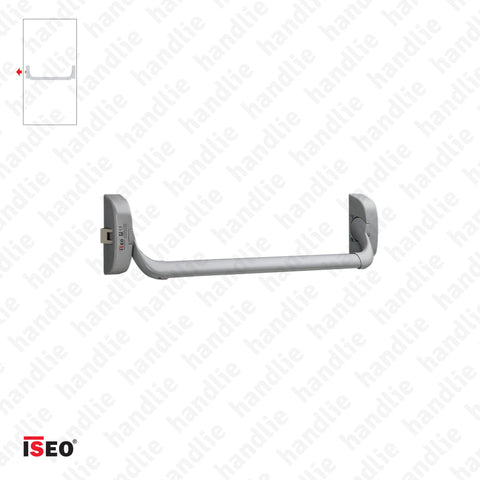 IDEA BASE - Rim panic bar with 1 locking point - Metal Grey