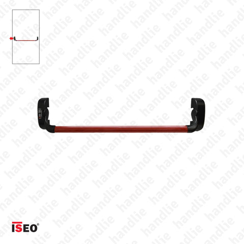 IDEA BASE - Rim panic bar with 1 locking point - Red