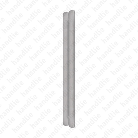 A.IN.8406P - Back to back pull handle for doors - Stainless Steel