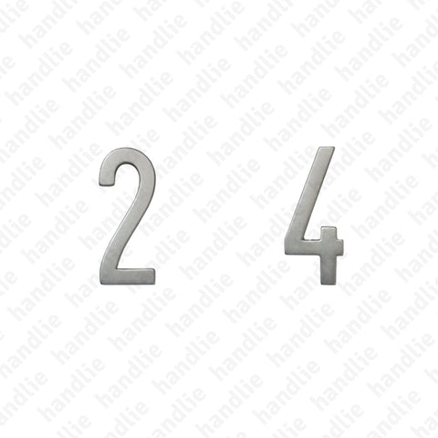 ALG.10 - Numerals (0 to 9) - 100mm - Aluminium