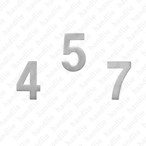 ALG.IN.273 - Numerals (0 to 9) - 100mm - Stainless Steel
