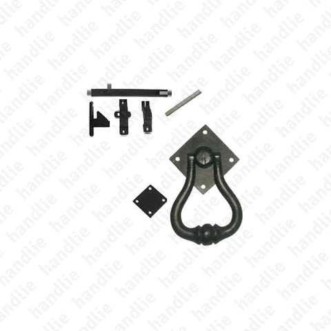 B.3653 C/T - Thumb latch / knocker kit - Matt Black