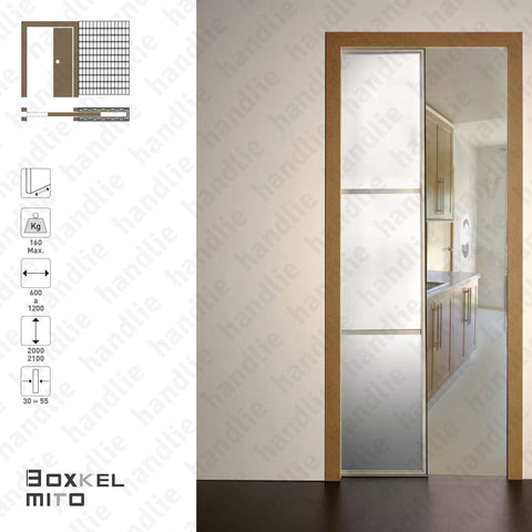 BK.10 - BOXKEL MITO Frame for single sliding doors - Plaster