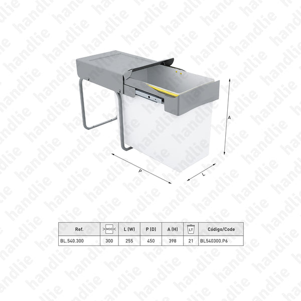 BL.540 - Pull-out bin