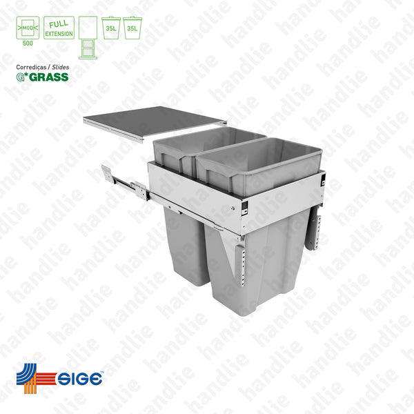 BL.572 - Bin with full extension slide