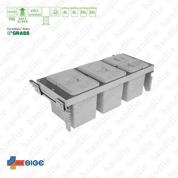 BL.700.B - Bin with full extension slide