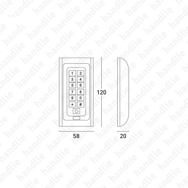 CA.6503 - Standalone access control with PIN code and/or proximity card