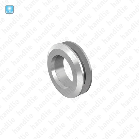 CE.IN.8666.KIT - Double flush handle with hole for glass doors - Stainless Steel