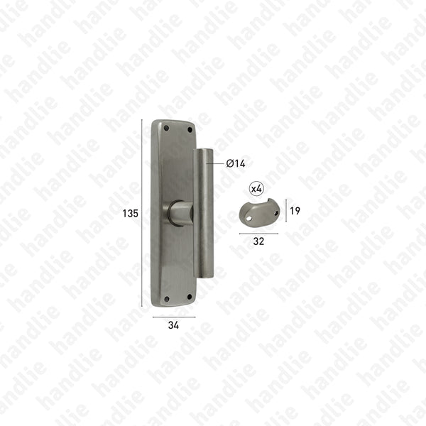 CRM.163 - Surface espagnolette bolt - BRASS
