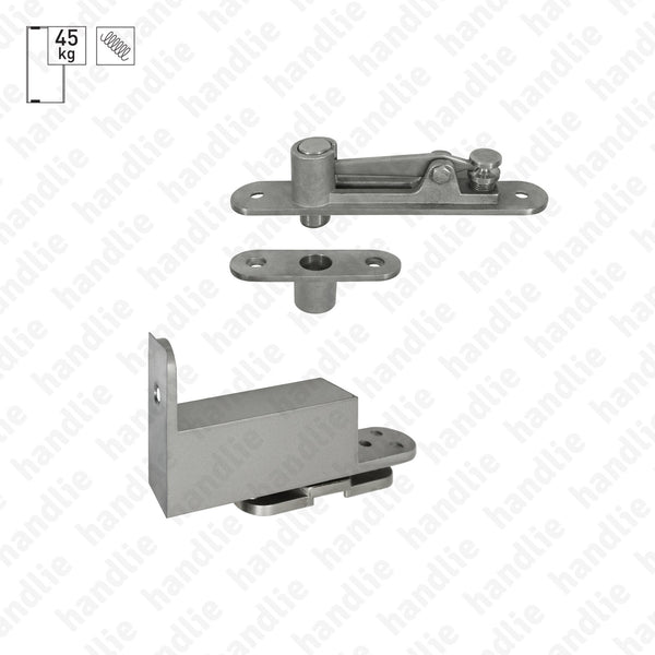 D.1992 - Pivot with double action spring - Stainless Steel