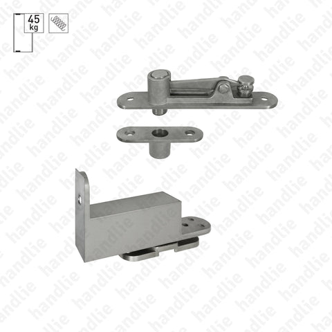 D.1992 - Pivot with double action spring - Stainless Steel