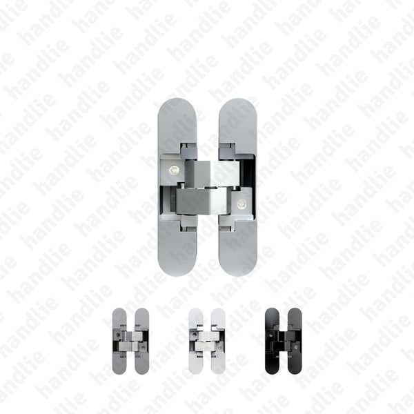 D.505.28.3D - 3D Concealed hinge - Load capacity 40Kg (2 hinges) - Min. door thickness 28mm