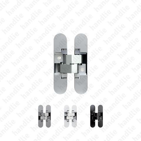 D.505.28.3D - 3D Concealed hinge - Load capacity 40Kg (2 hinges) - Min. door thickness 28mm