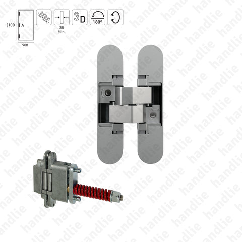 D.680.3D - 3D Concealed hinge - With spring