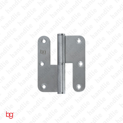 D.8315.AR - Hinge with round leaves - 3,5 Inches - Stainless Steel