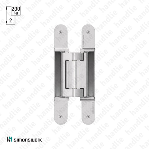 TE.640.3D - TECTUS 3 D Concealed hinge - Load capacity 200kgs