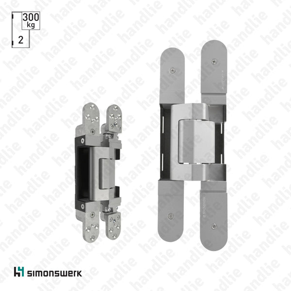 TE.645.3D - TECTUS 3D Concealed hinge - Load capacity 300kgs