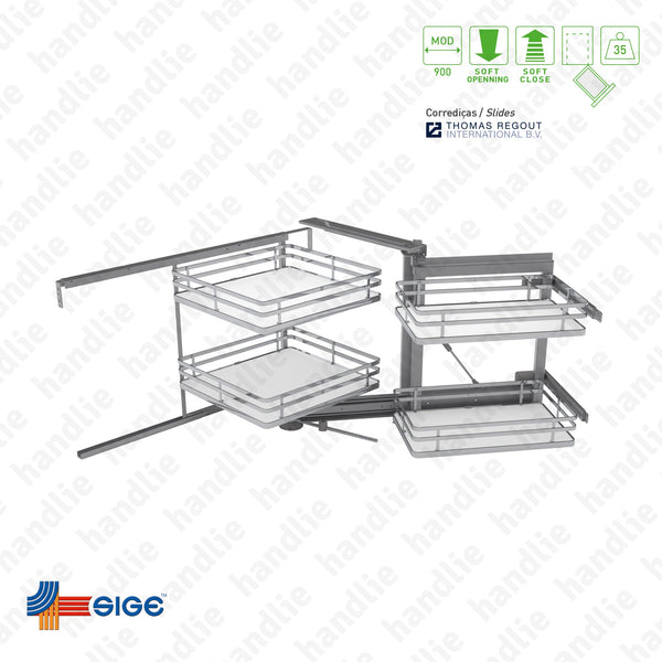 EC.350.IP - Magic corner with 4 baskets