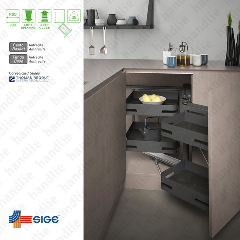 EC.350.M - Magic corner with 4 baskets