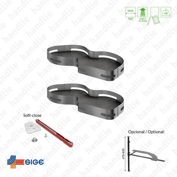 EC.371.M - Magic corner with 2 baskets