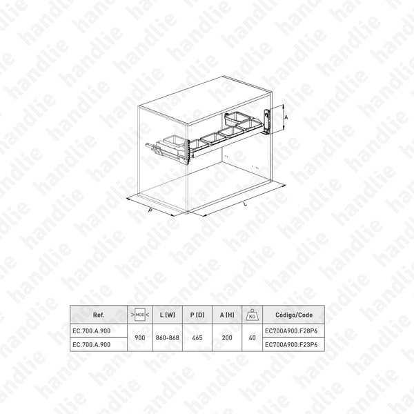 BL.700.A - Under sink storage unit