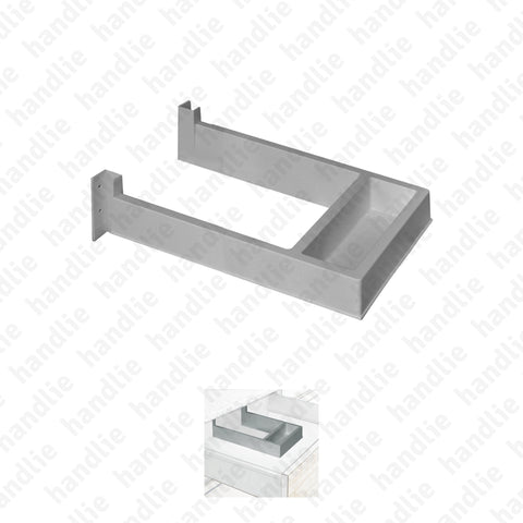 EC.962 - Rectangular siphon cover for WC and Kitchen drawers