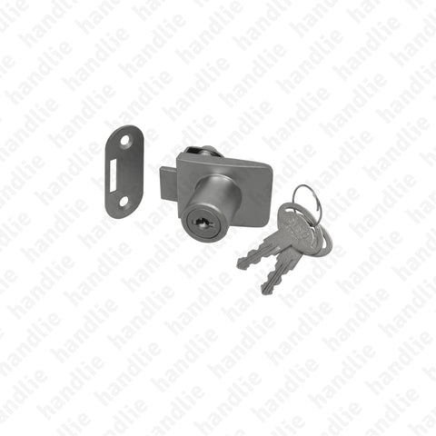 F.14.09.521 Passion Glass - Square - Lock for cabinet glass doors - single door