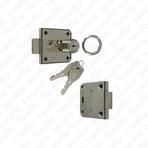F.206 - adjustable - Rim lock for furniture/ Adjustable backset