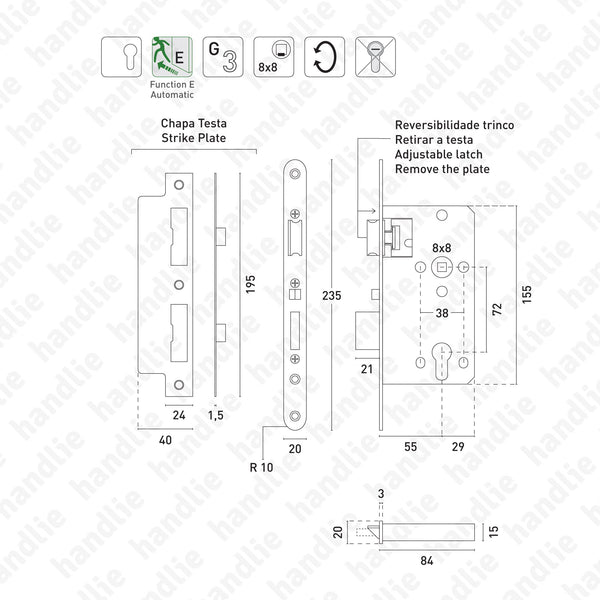 IN.20.789 - Panic lock (Normal follower / E function - Automatic)