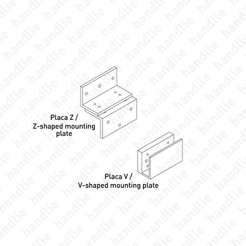 F.MEX - Mounting plates for electromagnetic lock