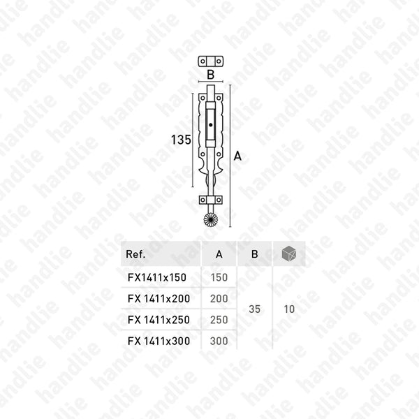 FX.1411 - Bolt - Matt Black