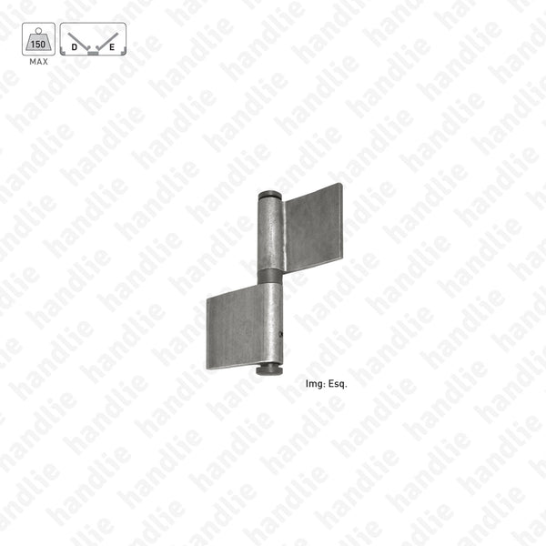 O.417.R - Adjustable weld on hinge with leaves - Steel