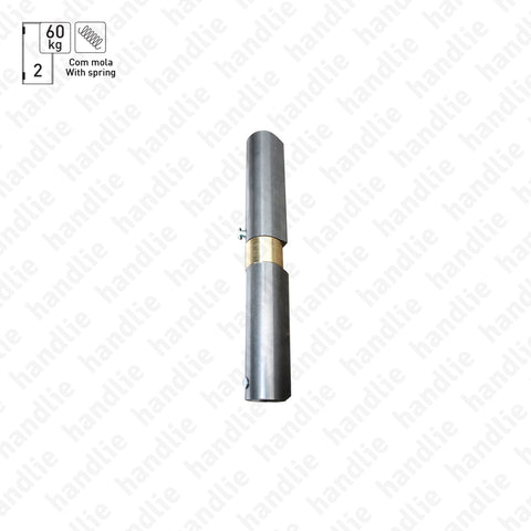 OM.415.M - Adjustable weld on hinge with spring - Steel