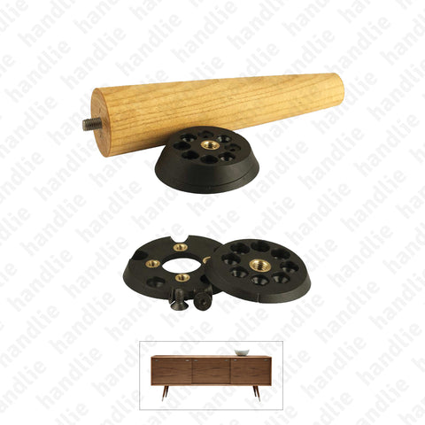 P.11130 - Adjustable connector for legs