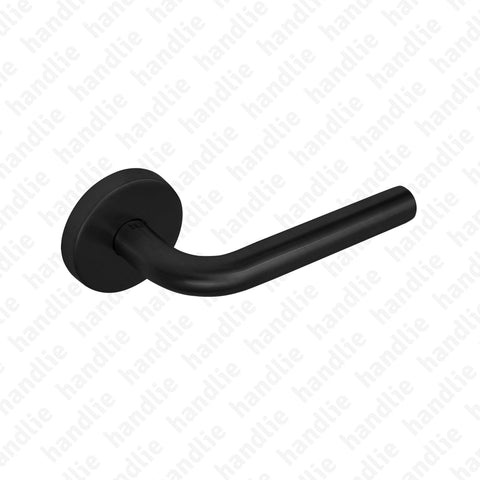 P.IN.8162 - Lever handle pair - Matt Black Stainless Steel