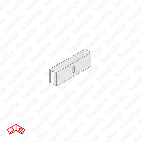 F.PL.1820V - Glass mounting plates / brackets for electromagnetic locks for F.1820 and F.1860 - Glass