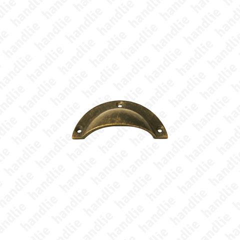 PM.7123.L11 - Furniture cup pull handles - Antique Bronze Brass