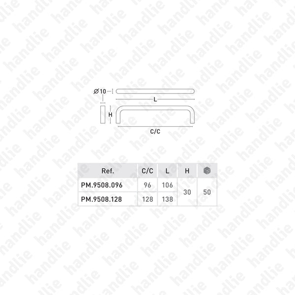 PM.9508 - Furniture pull handles - Aluminium