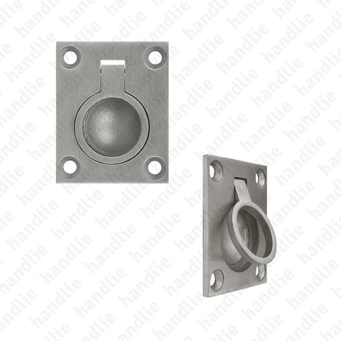 PM.IN.8751 - Flush ring pull handle 48x38 - Stainless Steel