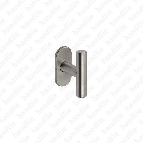 PR.IN.8804 - Single Turning Handle Ø16 - rose with 4mm - Stainless Steel
