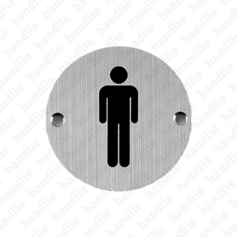 PS.IN.2165 - Sign - Ø75 - Stainless Steel