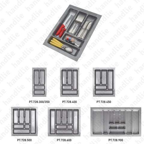 PT.728 - Cutlery tray with different dimensions - Polypropylene