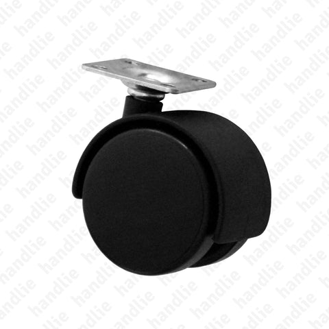 R.146 - Swivel castor - Ø40 / Ø50 - Black